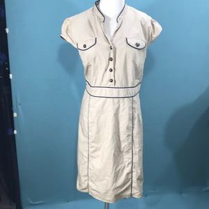 Merona Vintage Inspired Cafe Khaki Pinup Dress 14
